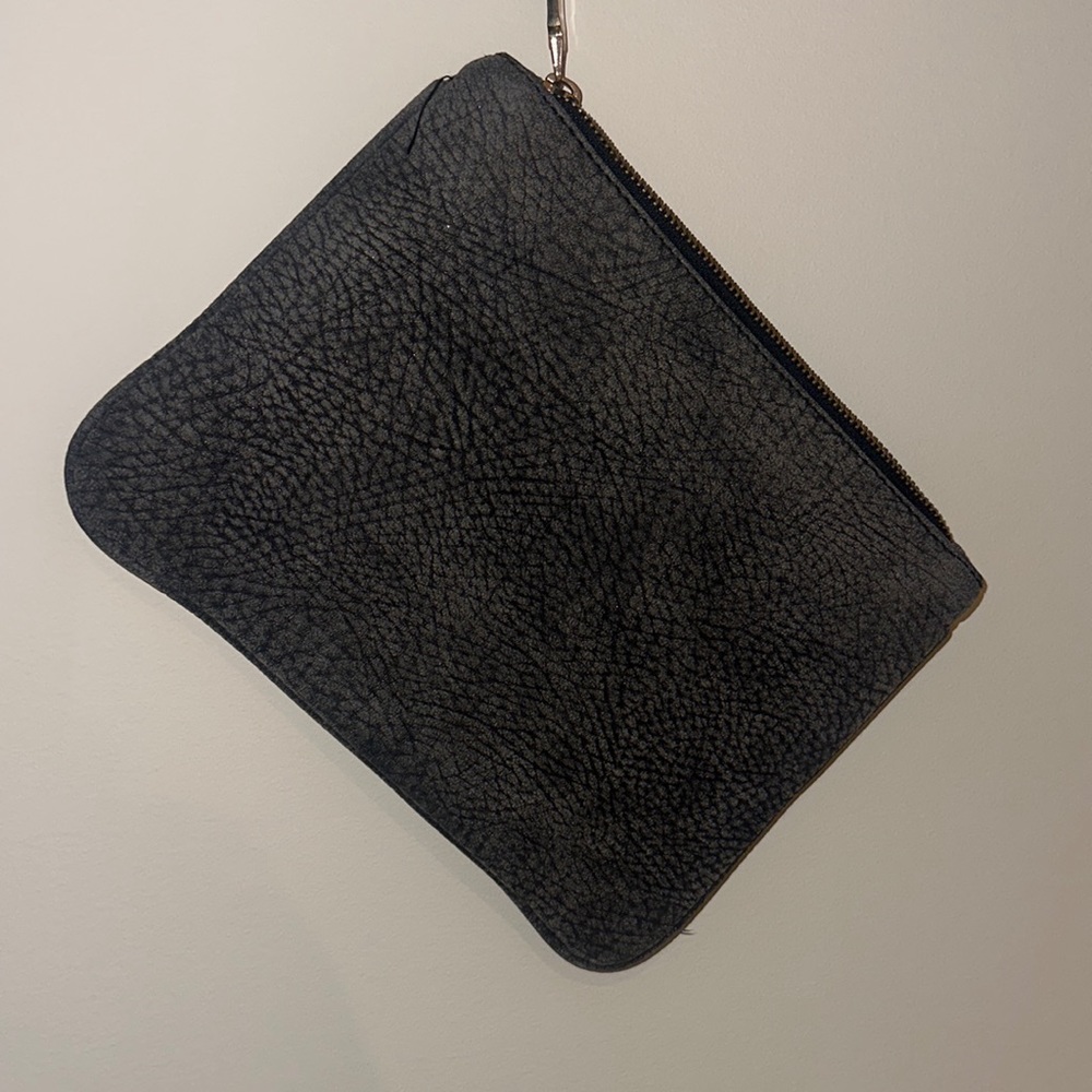 Street Level Black Distressed Clutch
